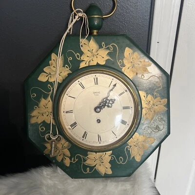 Vintage Smiths 8 Day 4 Jewel Wooded Clock Shaped Like A Pocket  Works - Image 1 of 4