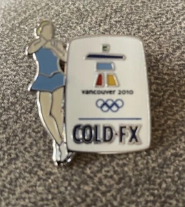 2010 Olympics COLD-FX With Figure Skater Pin - Picture 1 of 2