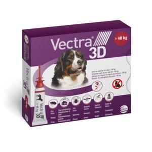 Ceva VECTRA 3D Antiparassitario per cani Oltre i 40 Kg → 3 Pipette da 8 ml - Foto 1 di 1