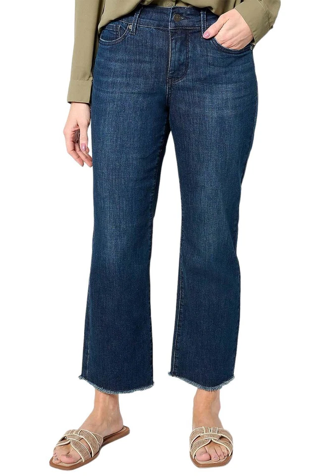 NYDJ Marilyn Ankle with Fray Hem in Cool Embrace Inspire - Image 1 of 1