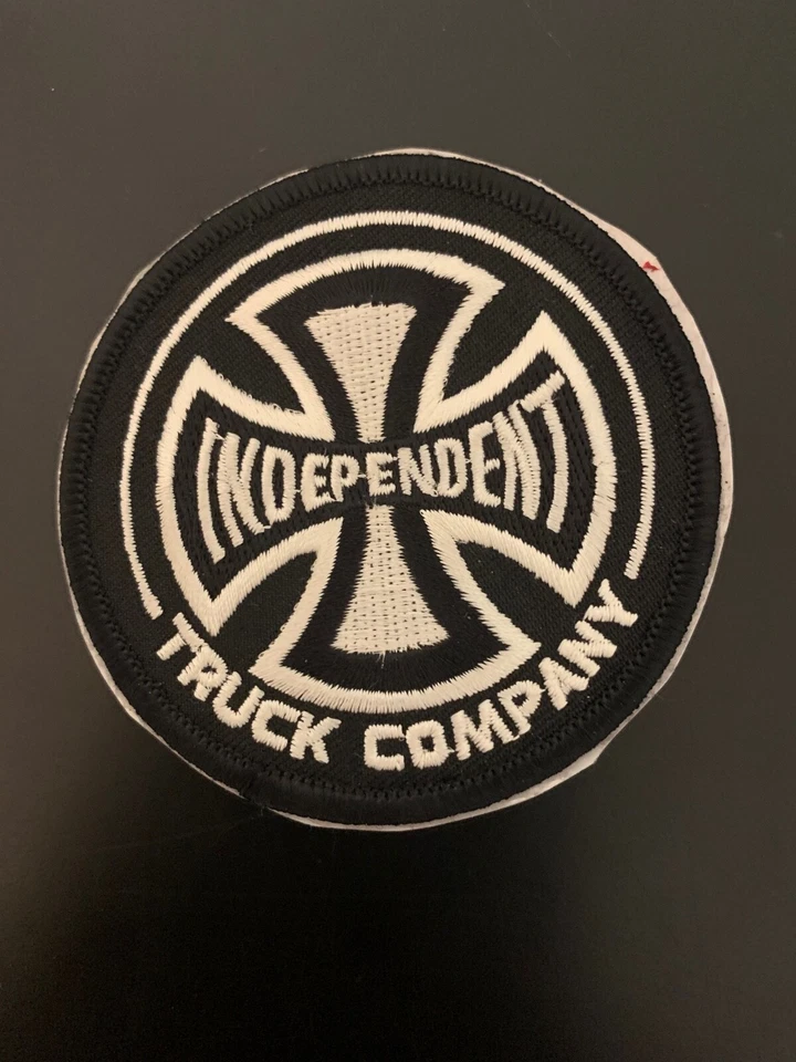 INDEPENDENT SKATEBOARD TRUCK CO Independent, Patch #7, Embroidered, Iron, Press or Sew on, 3" X 3 " round.