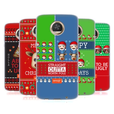 OFFICIAL emoji® UGLY CHRISTMAS GEL CASE FOR MOTOROLA PHONES - Image 1 of 4