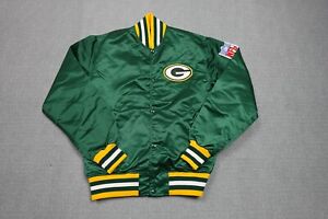 Vintage Green Bay Packers Satin Jacket Mens Medium Green Starter Bomber NFL