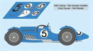 Decals Talbot Lago T26 GS Le Mans 1950 5 32 1:24 1:43 18 64 87 T 26 slot calcas - Picture 1 of 1