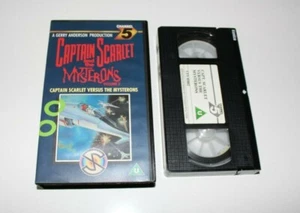 Captain Scarlet & The Mysterons RARE Video VHS CHANNEL 5 HTF SUPER HERO Sci Fi - Picture 1 of 2