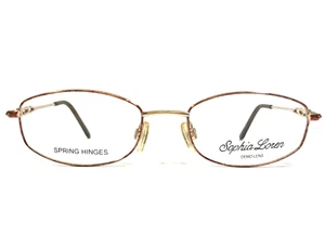 Sophia Loren Eyeglasses Frames M133 ZYLOWARE 153 Gold Tortoise Oval 50-18-140 - Picture 1 of 14