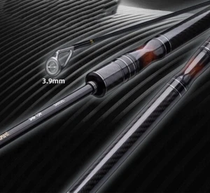 Fishing Rod Travel Rod Spinning Casting Carbon Fiber Fishing Rod 2 Sections Pole - Picture 1 of 15