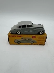 Dinky Toys Rolls Royce Silver Wraith 150 Vintage Made in England With Box - Picture 1 of 11