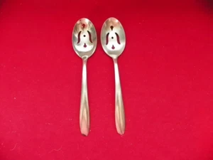 2er SET IMPERIAL DURCHBOHRTE SERBELÖFFEL EDELSTAHL BESTECK BOX 34 - Bild 1 von 3