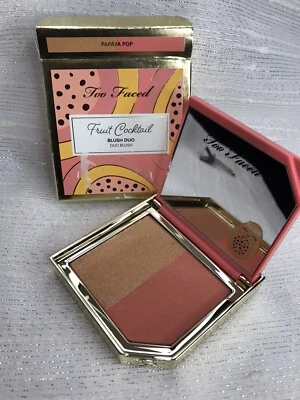 Too Faced Fruit Cocktail Blush Duo PAPAYA POP FULL SIZE NIB - Image 1 of 4
