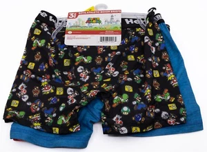 Super Mario Nintendo Boys Athletic Boxer Briefs Size M (8) 3pk Mesh Fabric - Picture 1 of 4