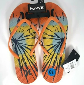 Hurley Flip Flop Sandal Thong KYLEE Womens Size 10 Orange Gray NWT  - Picture 1 of 5