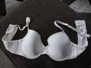 Cacique weißer Baumwoll BH 40D - leicht gefütterter TSHIRT BH - kleine graue/leichte Flecken - Bild 1 von 9
