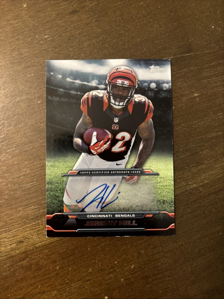 2014 Topps Jeremy Hill Certified Autographed Issue Rookie Card #TA-JH - Image 1 of 4