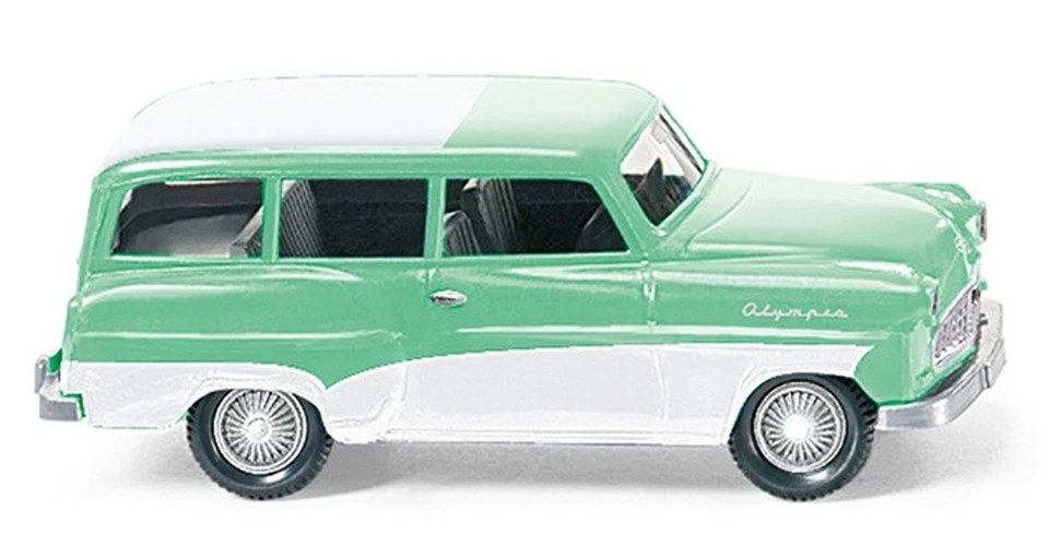 ,WIKING, OPEL Caravan 1956 verde con techo blanco, 1/87, WIK085006 - Imagen 1 de 1