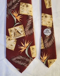 Tommy Bahama Herren 100 % Seide Krawatte Designer PALM FLORAL Geometrisch Mehrfarbig. - Bild 1 von 12