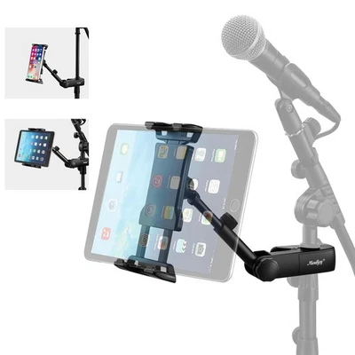 Supporto Tablet per Supporto Microfono, Supporto Musicale Microfono Regolabile Supporto Telefono, C... - Immagine 1 di 4