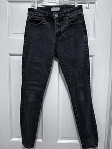 Ann Taylor Loft Jeans Sz 25/0 Gray Curvy Skinny Stretch 5 Pocket Denim Normcore - Picture 1 of 5