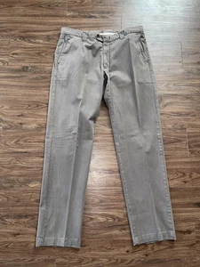 Pantalones Incotex Marfil Para Hombres 36 Gris Elástico Chino Informal Vestido Pierna Recta Algodón - Imagen 1 de 6