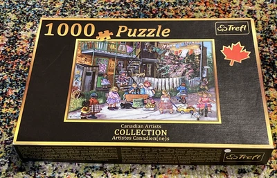 Canadian Artists Collection Pauline Paquin Trefl 1000 piece Puzzle Alley Fun - Image 1 of 4