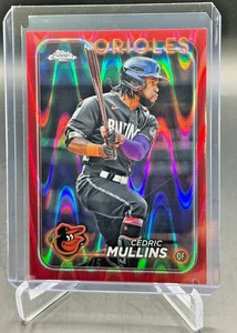 2024 Topps Chrome CEDRIC MULLINS Red Lava Refractor 2/5 #82 Orioles - Picture 1 of 2