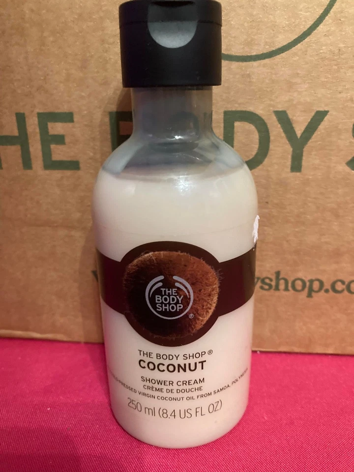 Crema de ducha de coco THE BODY SHOP 8,4 OZ/250 ML NUEVA *VENDEDOR DE EE. UU.* Foto 1 de 1
