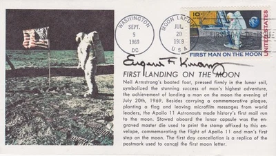 Gene KRANTZ (1933)  orig. sign. vintage  1969 APOLLO MOON  FDC / AUTOGRAPH - Bild 1 von 2