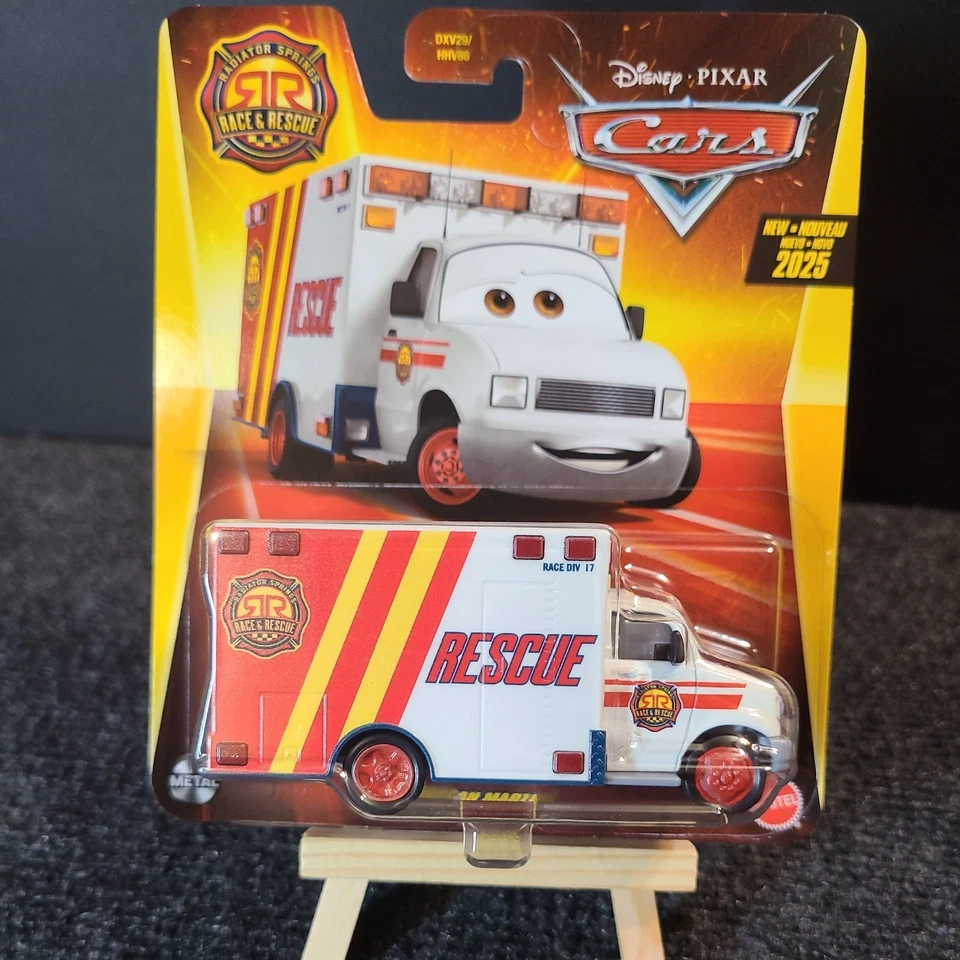 迪斯尼PIXAR汽车赛车与救援摩根马丁斯AMBULANCE 2025新品! — 第 1/4 张图片