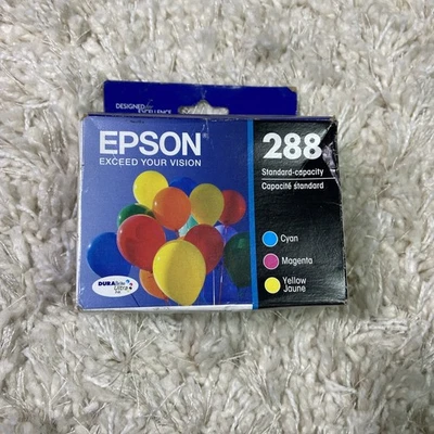 Epson 288 Cyan Magenta Yellow Ink Cartridge COMBO T288520 Exp11-2024+ - Image 1 of 3