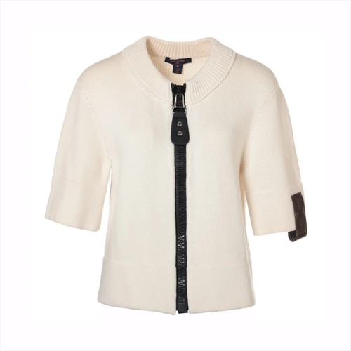 LOUIS VUITTON（LV） Louis Vuitton 23SS Giacca in maglia di cashmere M donna bianco RW231B