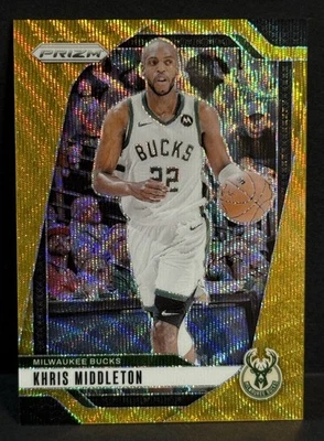 2024-25 Prizm Baloncesto NBA Bucks Khris Middleton Gold Wave Prizm/10 Foto 1 de 4