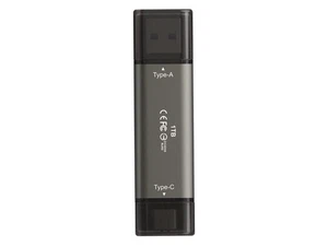 TEAM X2 MAX DRIVE 1TB Titanium USB 3.2 Gen2 External Solid State Flash Drive, - Picture 1 of 4