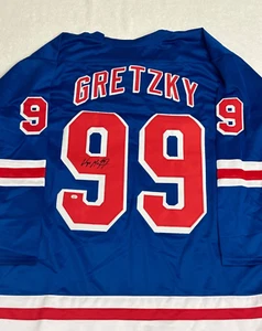 Wayne Gretzky Signed New York Rangers Hockey Jersey COA - Picture 1 of 7