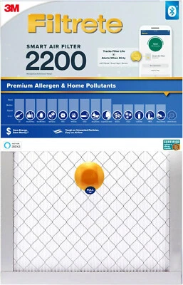 3M Filtrete Smart Replenishable Air Filter, MPR 2200, Merv 13, 20x30x1 (2-Pack) - Image 1 of 4