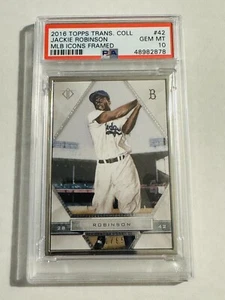 Jackie Robinson 2016 Topps Transcendent Icons 51/65 Brooklyn Dodgers PSA 10 - Picture 1 of 2