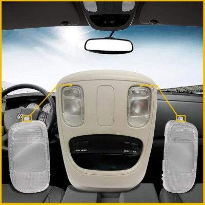 2X Cubierta de lámpara de techo de luz domo para lente Dodge Ram 1500 3500 2500 4500 5500 Foto 1 de 4