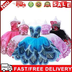 5pcs Doll Dressup Skirts Birthday Gift Lace Dolls Costume Play House Accessories