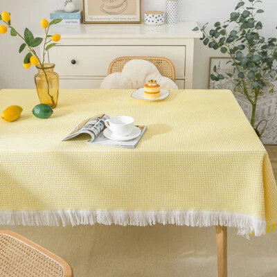 6 Colors Lace Tablecloth Style Round Table Square Party Decoration Tablecloth↔ - Image 1 of 4