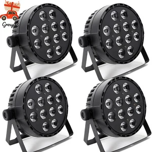 4 PCS 120W LED PAR 64 Stage DMX Light RGBW DJ Disco Party Wedding Uplighting🔥 - Picture 1 of 23