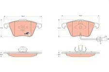 TRW GDB1659 Disc Brake Brake Pad Set