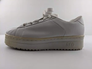 Shoes For Crews SFC Men US 9 White Work Y2K Platform Sneakers Slip Oil Resistant - Picture 1 of 12