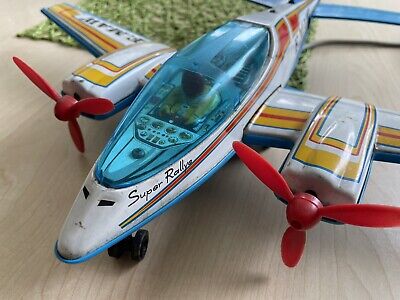 Joustra Flugzeug - Super Rallye / Original 60err Jahre / Blechspielzeug • 1.50€