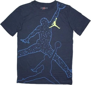 JORDAN GIANT LOGO BIG KIDS SIZE LARGE OBSIDIAN NEW RARE ESSENTIALS COMFORTABLE - Picture 1 of 5