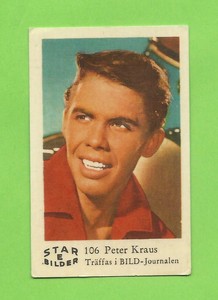 1963 Dutch Gum Card Star Bilder E #106 Peter Kraus