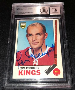 TARJETA LEON ROCHEFORT 1969 FIRMADA TOPPS KINGS BECKETT AUTENTICADA COMO NUEVA 10 AUTOMÁTICA - Imagen 1 de 2