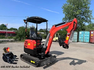 FREE SHIPPING 2024 2 Ton New Mini Excavator - KUBOTA D902 Diesel Engne 16hp - Picture 1 of 21