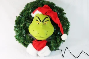 Dr Seuss How THE GRINCH Stole Christmas Talking Wreath 2024 Hallmark NEW SEALED - Picture 1 of 4