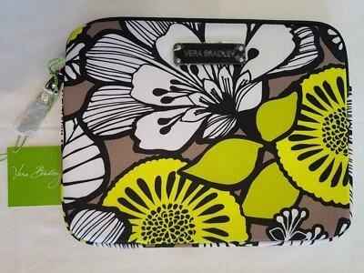 Vera Bradley Citron Neoprene Tablet eReader Sleeve 10x8 Padded Zipper N30 - Image 1 of 4