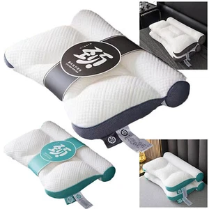 Tri-Core Ergonomic Goose Down Pillow, Sleep Enhancing Cervical Support Comfort - Picture 1 of 16