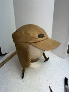 Dickies Herren Trapper Mütze Duck Canvas braun Ohrenklappen Wintermütze Sherpa - Bild 1 von 14
